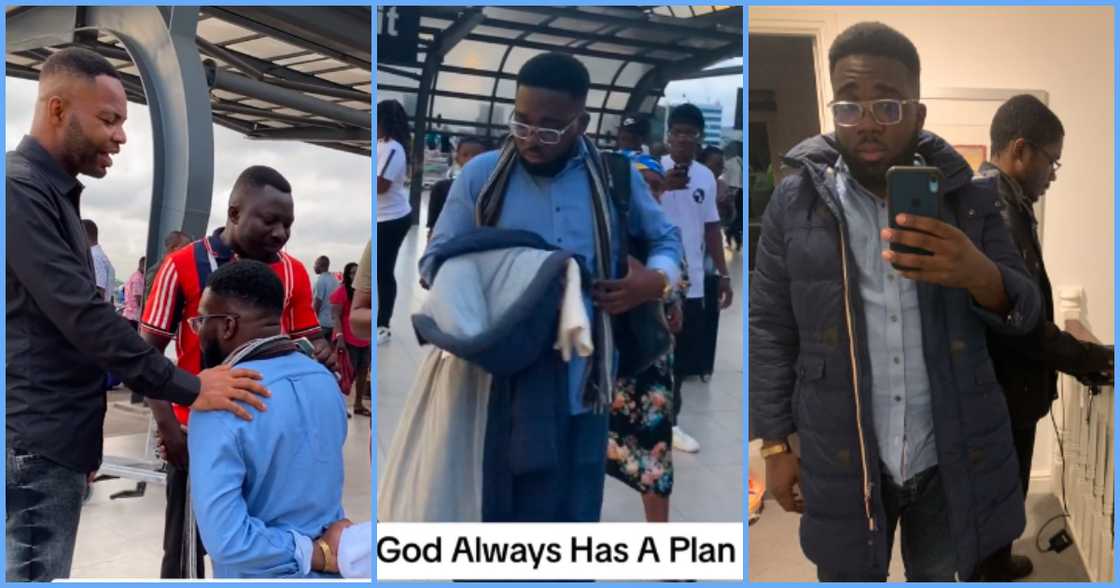 Photo of a Ghanaian man and his relatives Photo of a Ghanaian man and his relatives