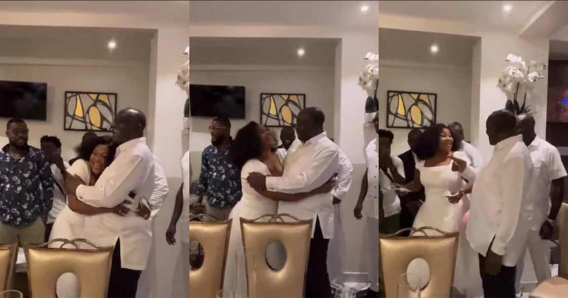 Empress Gifty hugs Alan Kyeremanten