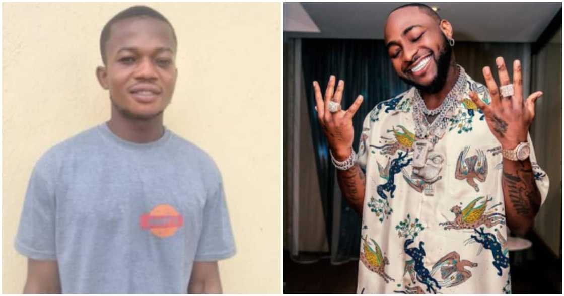 Davido gives brilliant boy scholarship Davido gives brilliant boy scholarship