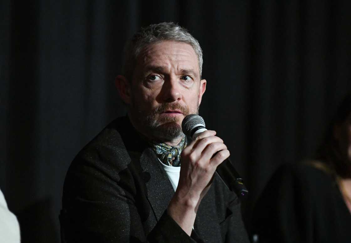 Martin Freeman speaks onstage during the screening of "Miller's Girl" at the Palm Springs International Film Festival Martin Freeman speaks onstage during the screening of "Miller's Girl" at the Palm Springs International Film Festival