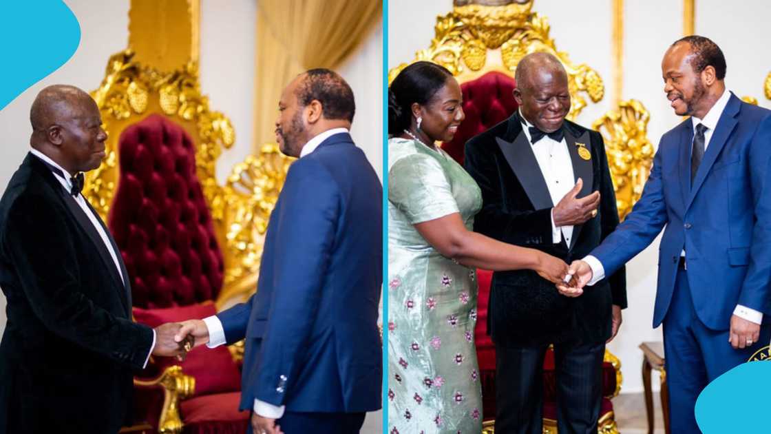 Otumfuo Osei Tutu II, Asantehene, 22-karat gold chain, King Mswati III of Eswatini, Royal visit Otumfuo Osei Tutu II, Asantehene, 22-karat gold chain, King Mswati III of Eswatini, Royal visit