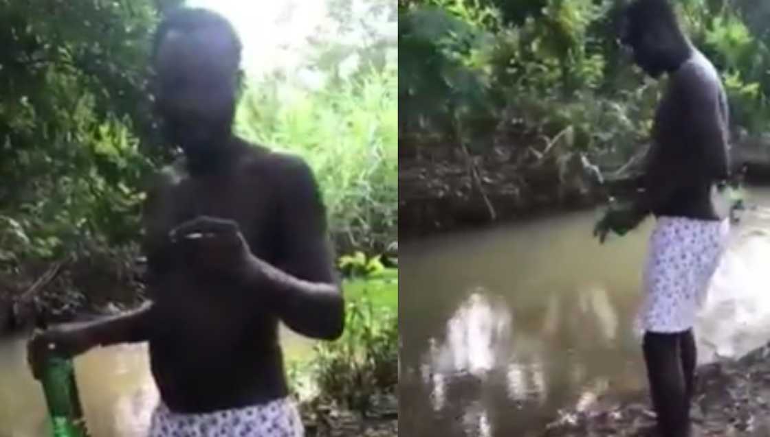 Unhappy Ghanaian man curses police