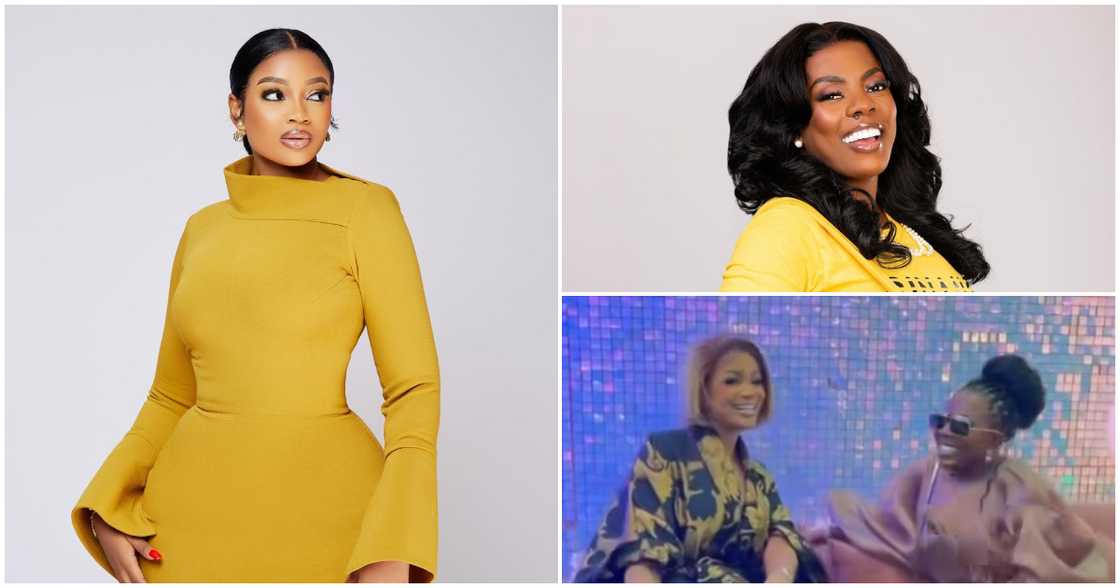 Nana Aba Anamoah And Serwaa Amihere's Sister Go Viral With Their Exquisite Designer Outfits And High Heels Nana Aba Anamoah And Serwaa Amihere's Sister Go Viral With Their Exquisite Designer Outfits And High Heels