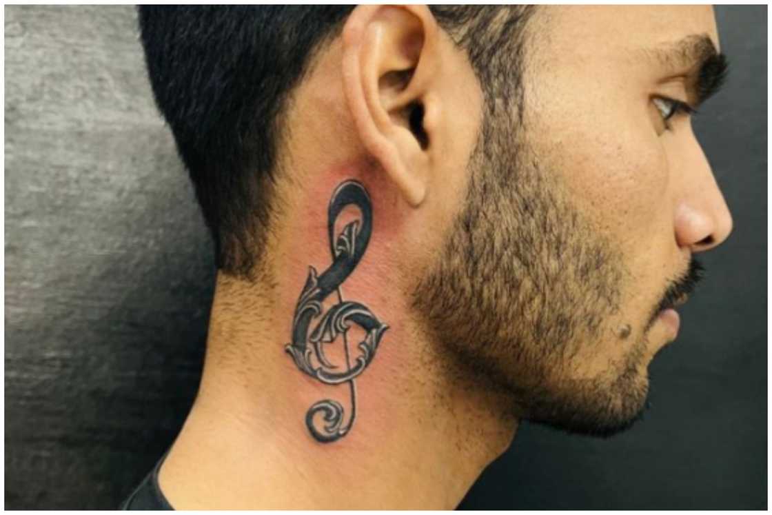 Neck tattoos for men