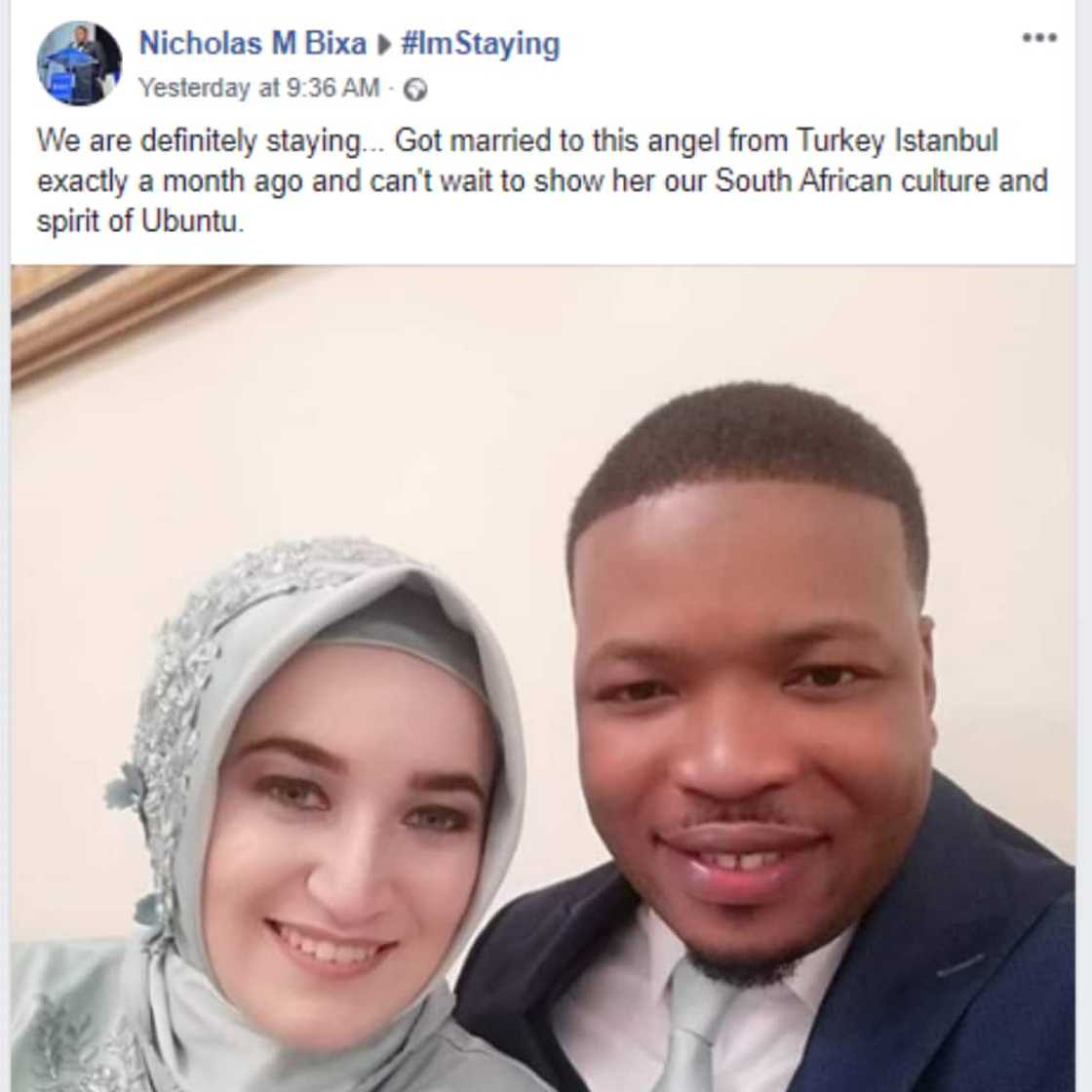 SA man marries Turkish bride and inspires Mzansi: “To happy times“