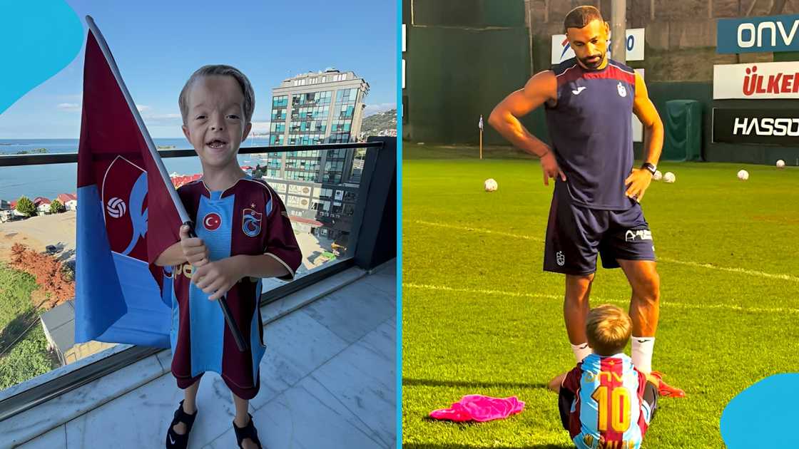 mohamed salah, isaac kearney, trabzonspor, salah liverpool fan, wolf-hirschhorn syndrome, salah turkey move