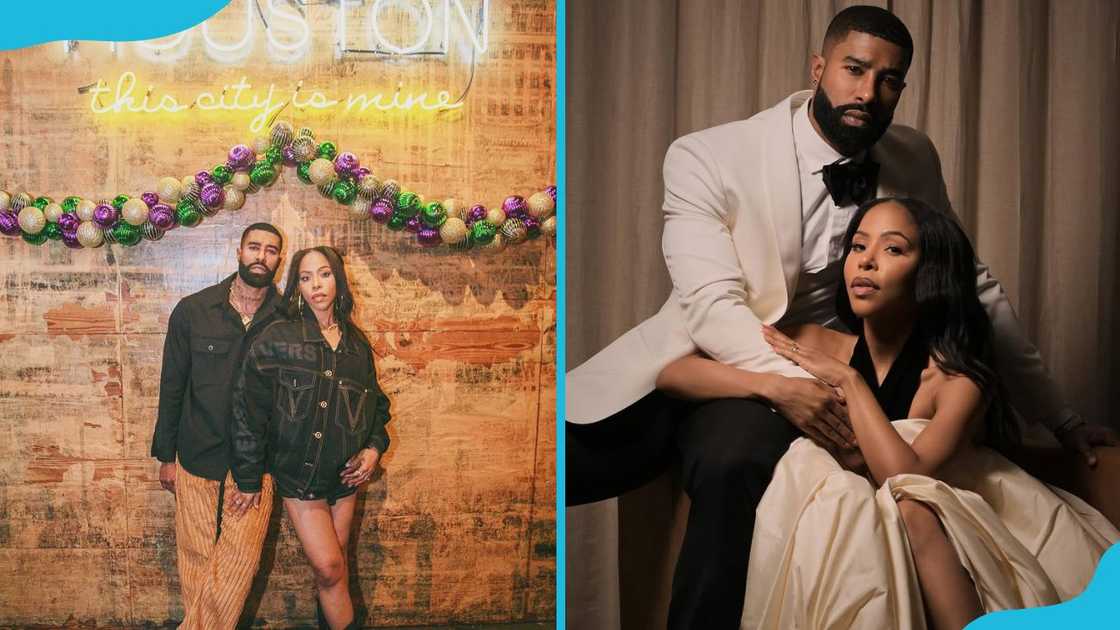 American actress KJ Smith and her husband, Skyh Black. American actress KJ Smith and her husband, Skyh Black.