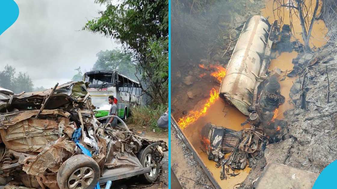 Vehicle Crash, Accra-Kumasi Highway, STC, fuel tanker, road crash