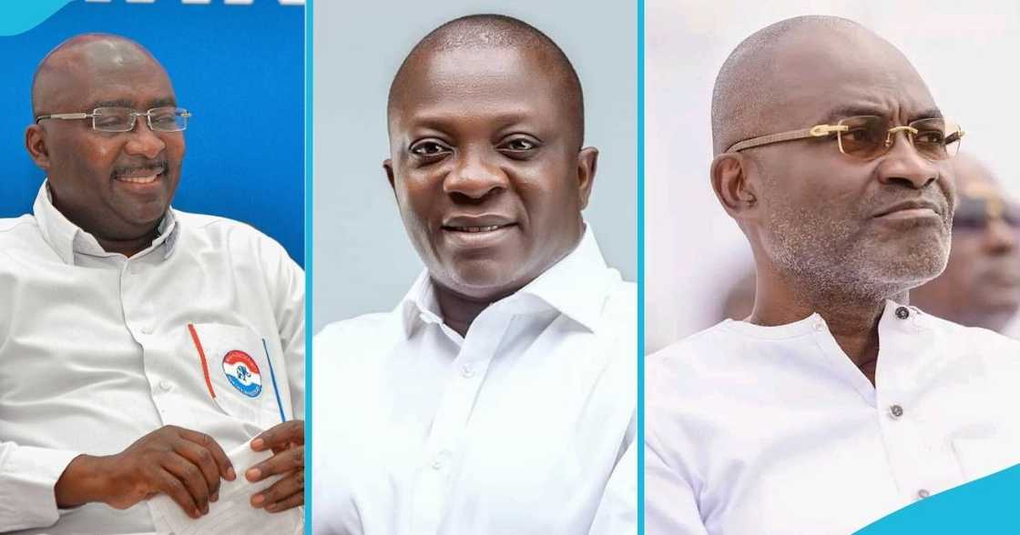 Dr Mahamudu Bawumia, Bryan Acheampong, Kennedy Agyapong, NPP NEC meeting, presidential primaries. Dr Mahamudu Bawumia, Bryan Acheampong, Kennedy Agyapong, NPP NEC meeting, presidential primaries.