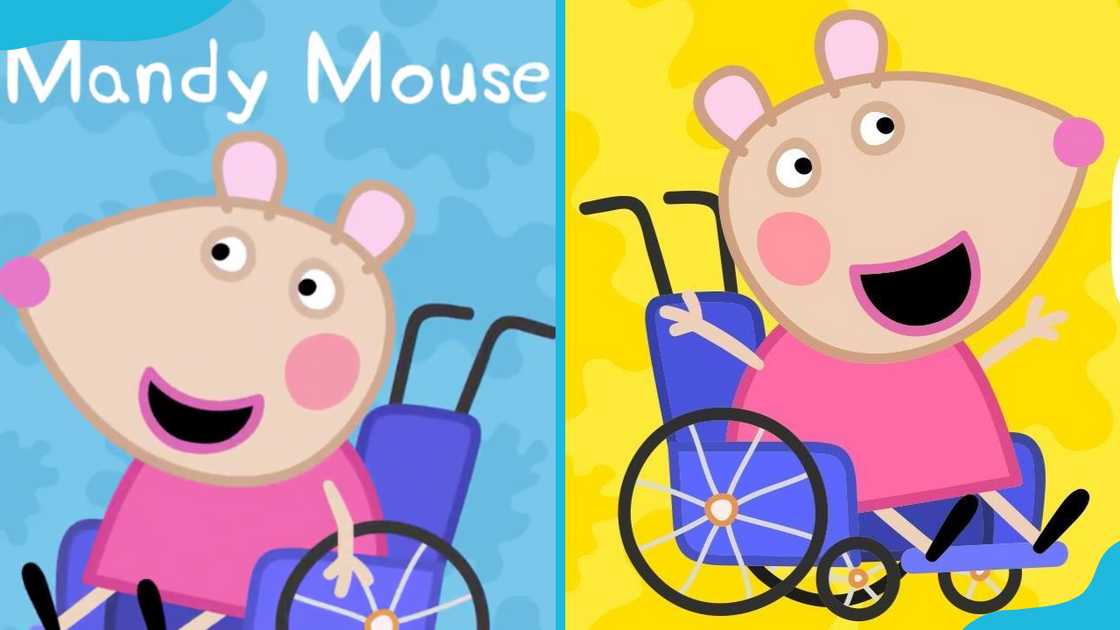 Mandy Mouse from Peppa Pig.