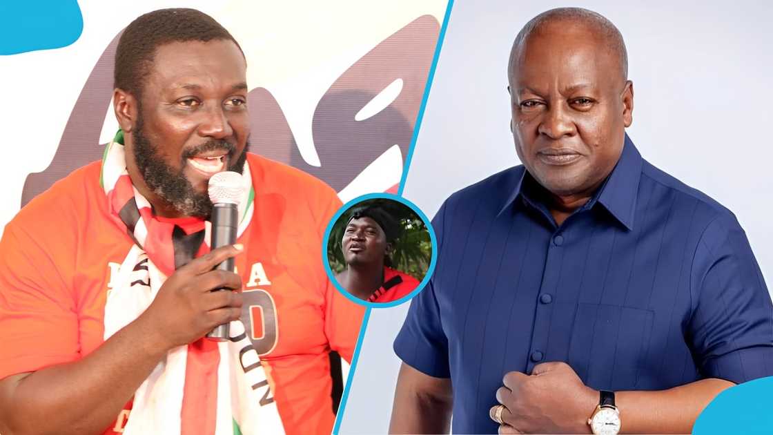 Michael Afranie, Wofa appeal for Afranie, President Mahama support, John Dramani Mahama, Kumawood actor Michael Afranie, De Godson TV interview, Ghanaian social commentator Wofa, NDC, Appiah Stadium