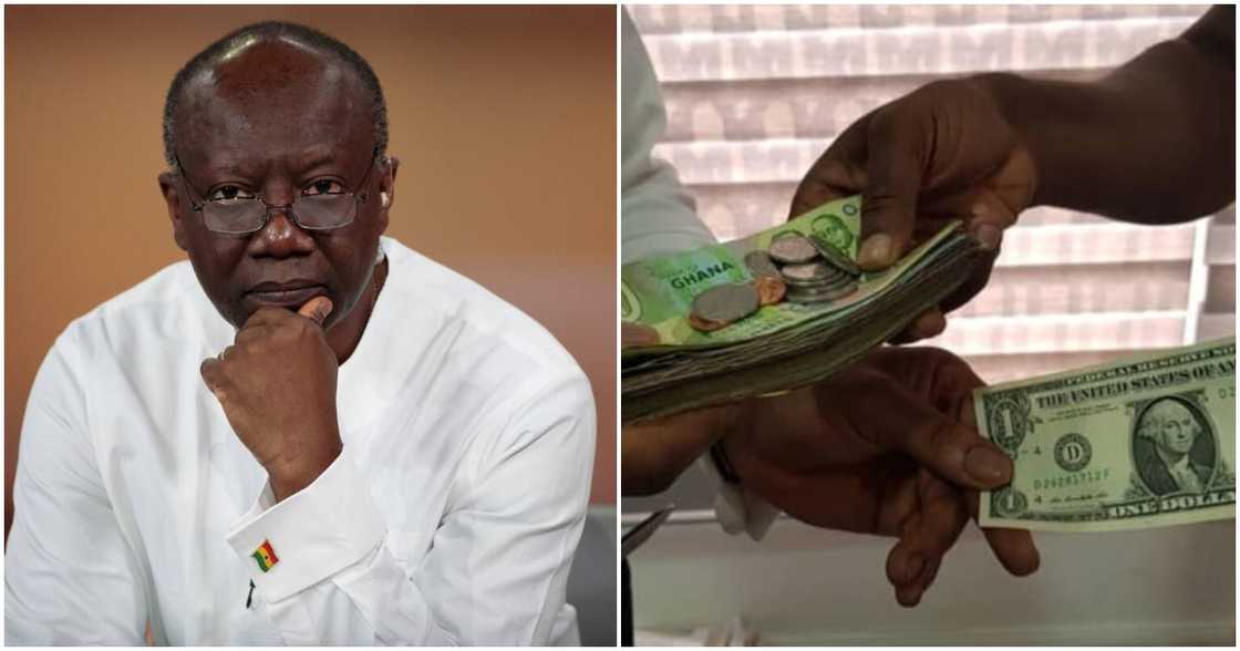 Finance minister Ken Ofori-Atta says there are firm plans in place to hold the cedi fall. Finance minister Ken Ofori-Atta says there are firm plans in place to hold the cedi fall.