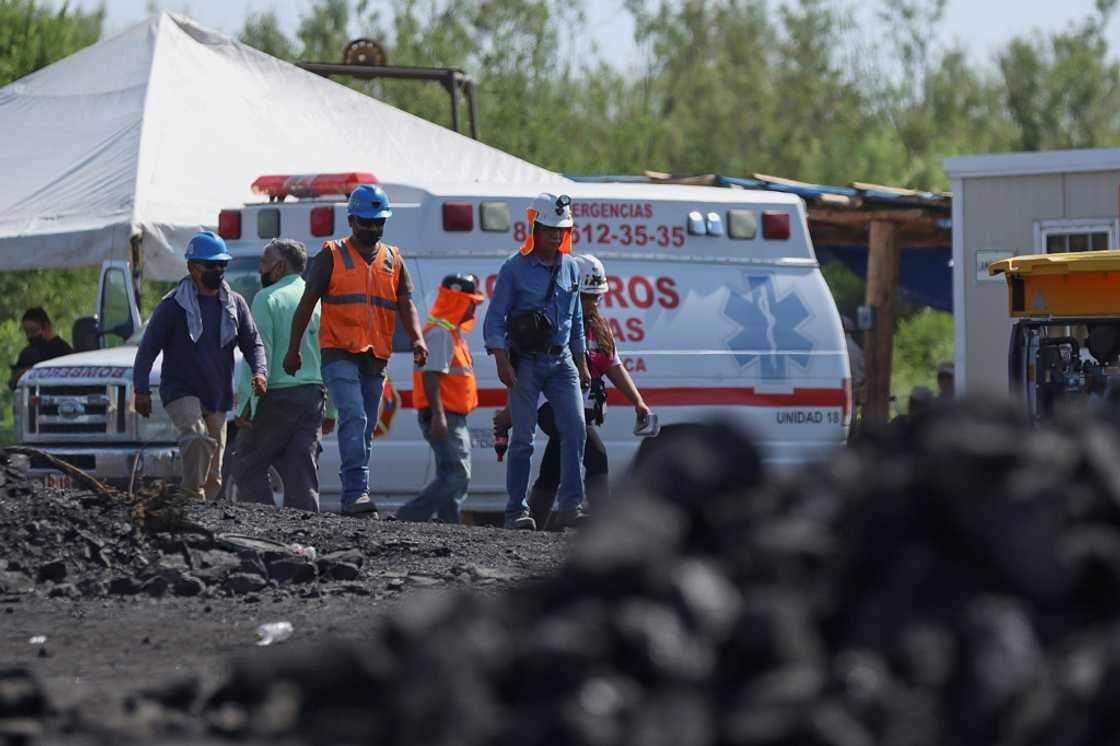 Rescuers work at a coal mine in Sabinas in the Mexican state of Coahuila after a cave-in Rescuers work at a coal mine in Sabinas in the Mexican state of Coahuila after a cave-in
