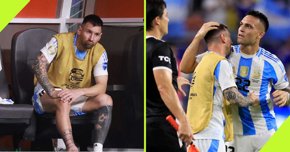 Lionel Messi's tears quickly turned to joy when Lautaro Martinez scored the decisive goal for the reigning world champions. Lionel Messi's tears quickly turned to joy when Lautaro Martinez scored the decisive goal for the reigning world champions.
