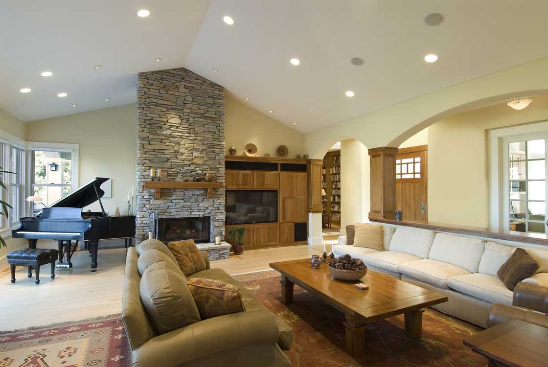 Awkward living room layout with a fireplace Awkward living room layout with a fireplace