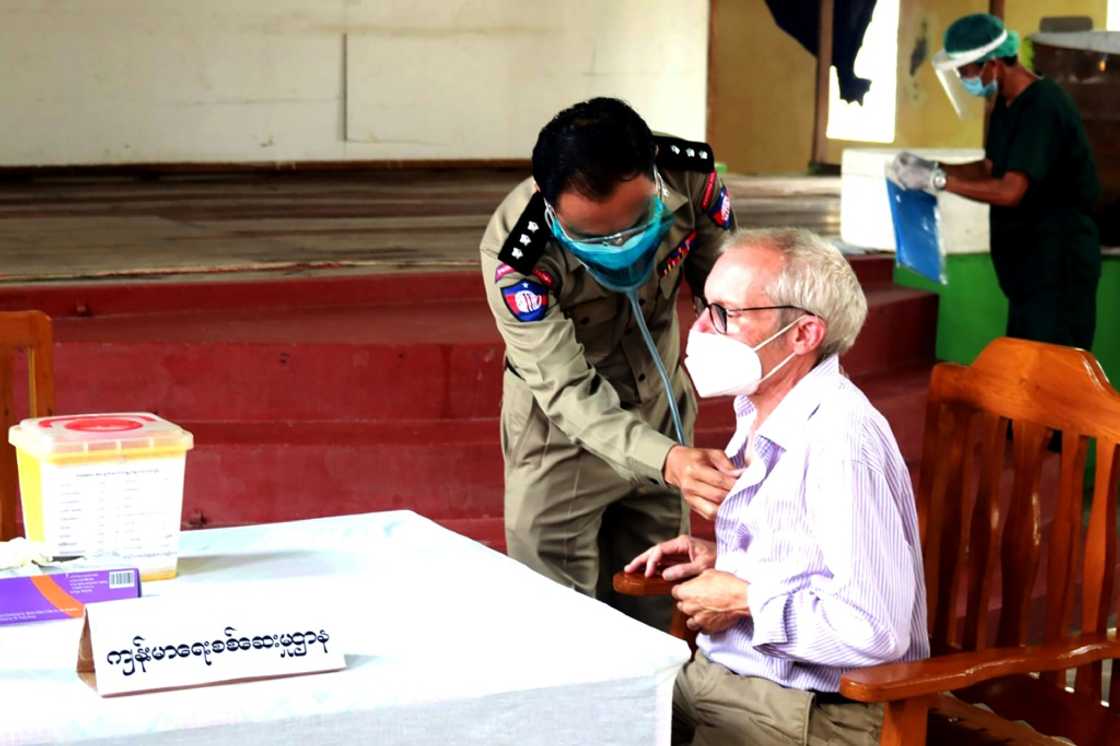 Sean Turnell, pictured in July 2021, was working as an adviser to Myanmar civilian leader Aung San Suu Kyi when he was detained shortly after 2021 coup Sean Turnell, pictured in July 2021, was working as an adviser to Myanmar civilian leader Aung San Suu Kyi when he was detained shortly after 2021 coup