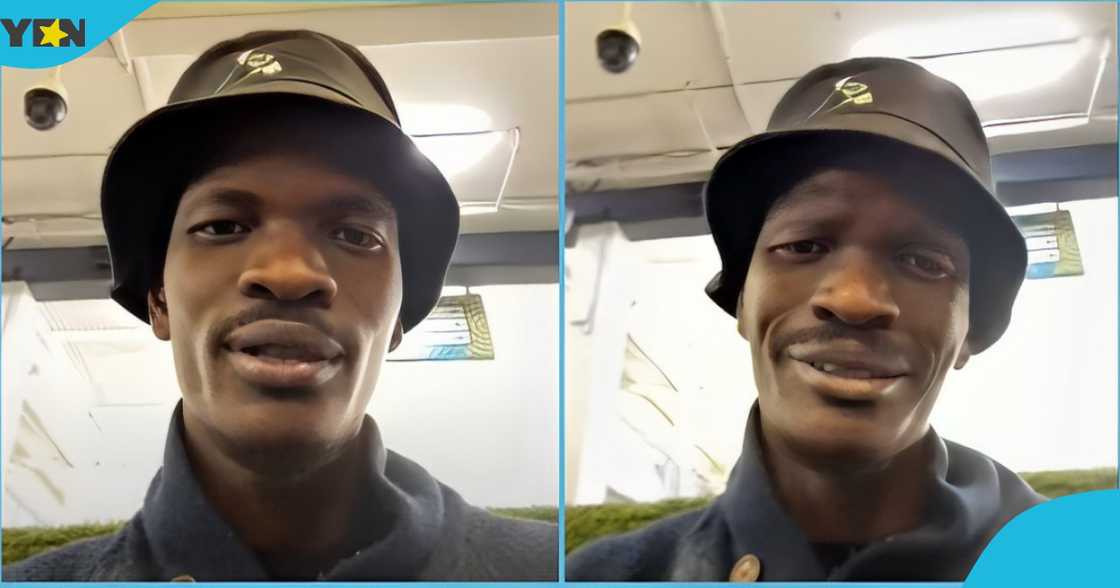 A photo of a Ghanaian young man in the UK shedding tears A photo of a Ghanaian young man in the UK shedding tears
