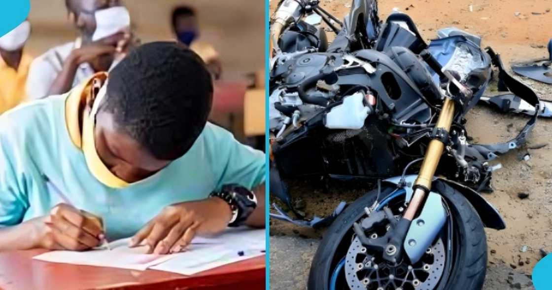 BECE candidates, motor accident, final paper, Upper East Region, Bongo District. BECE candidates, motor accident, final paper, Upper East Region, Bongo District.