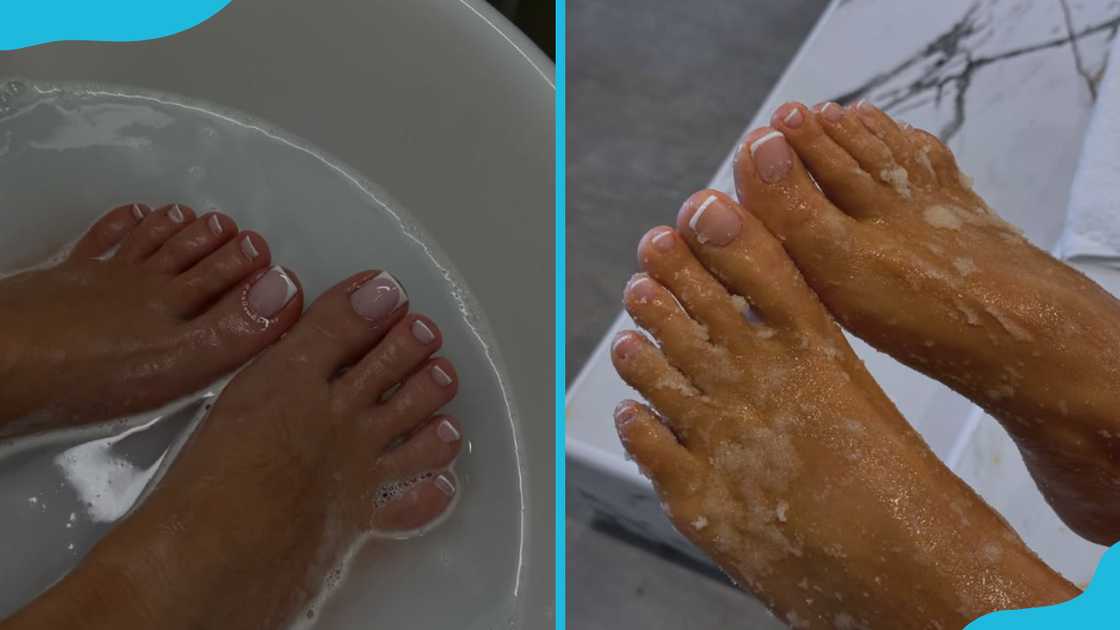 French pedicure French pedicure