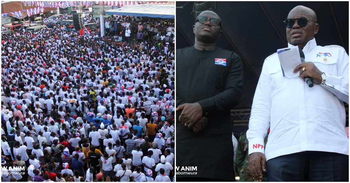 Nana Akufo-Addo speaks about the IMF bailout at Kumawu rally. Nana Akufo-Addo speaks about the IMF bailout at Kumawu rally.