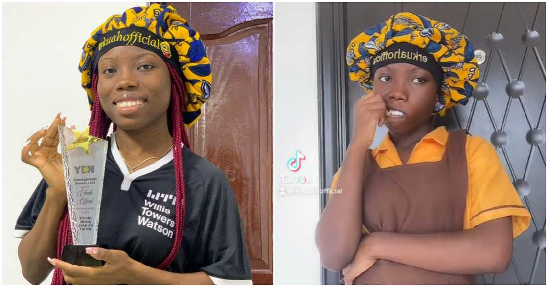 Erkuah official with her 2023 YEN Award Erkuah official with her 2023 YEN Award