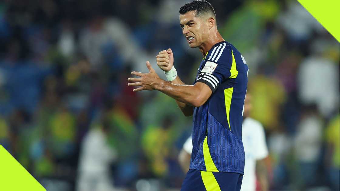 Cristiano Ronaldo Slams Al Nassr Teammates With 'Sleeping' Gesture After Al Hilal Loss. Cristiano Ronaldo Slams Al Nassr Teammates With 'Sleeping' Gesture After Al Hilal Loss.