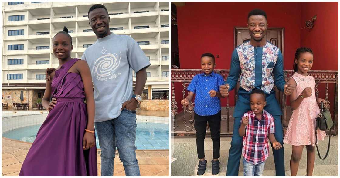 Kwaku Manu Flaunts His Beautiful Children In Adorable Family Photos