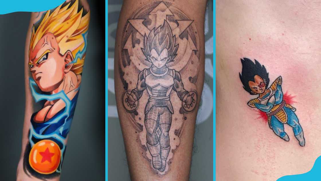 Small Vegeta tattoo ideas