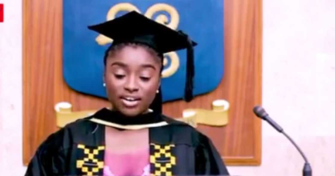Akora Forson: Female student emerges valedictorian for business school at Legon Akora Forson: Female student emerges valedictorian for business school at Legon