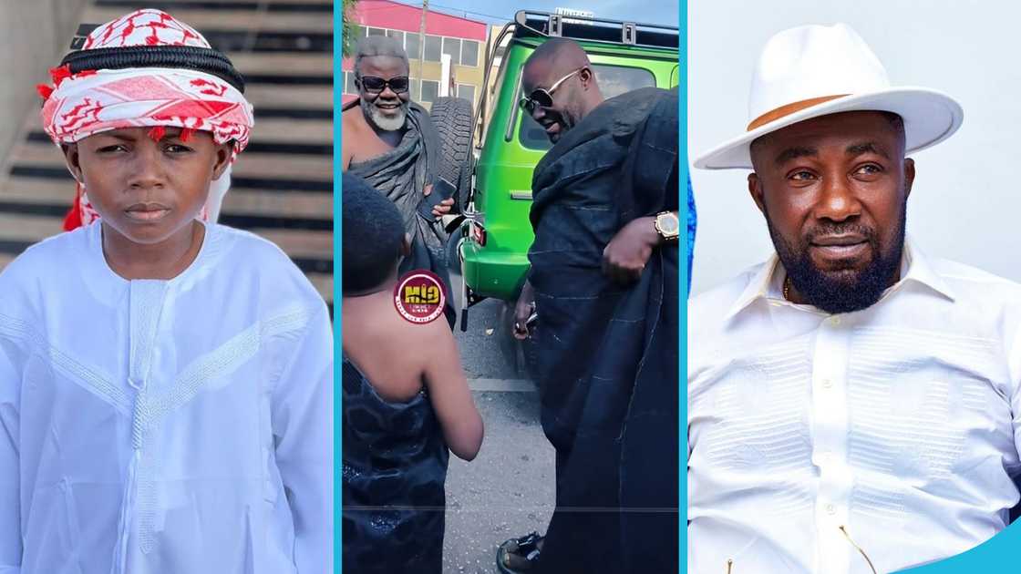 Yaw Dabo, Dr Osei Kwame Despite, Yaw Dabo and Despite, Despite's Cybertruck, Tesla Cybertruck, Kumawood actor