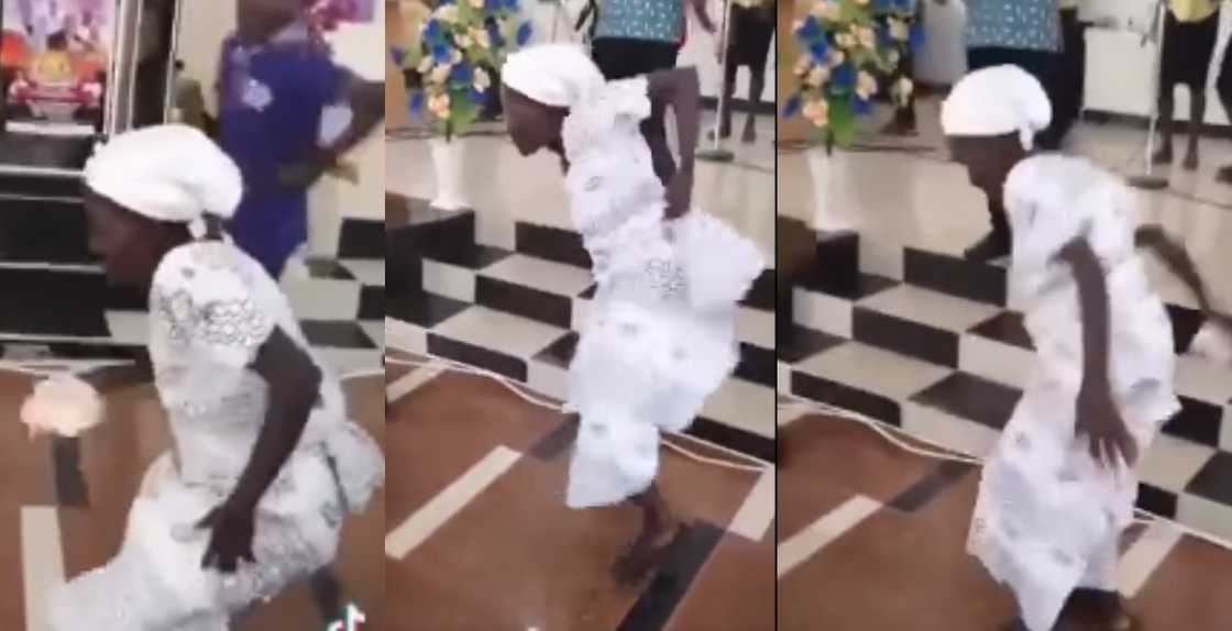 Energetic Ghanaian Grandma is Making Waves Online with her wild Dance Moves in Church Energetic Ghanaian Grandma is Making Waves Online with her wild Dance Moves in Church
