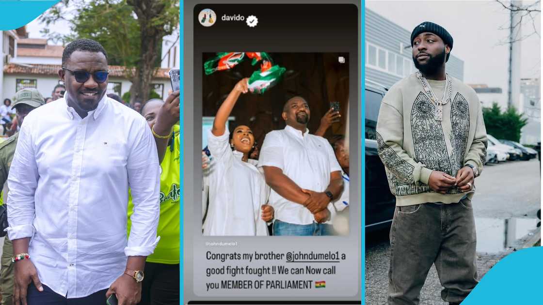 John Dumelo, social media, Davido, MP, congratulate, Nigerian music, NDC, viral