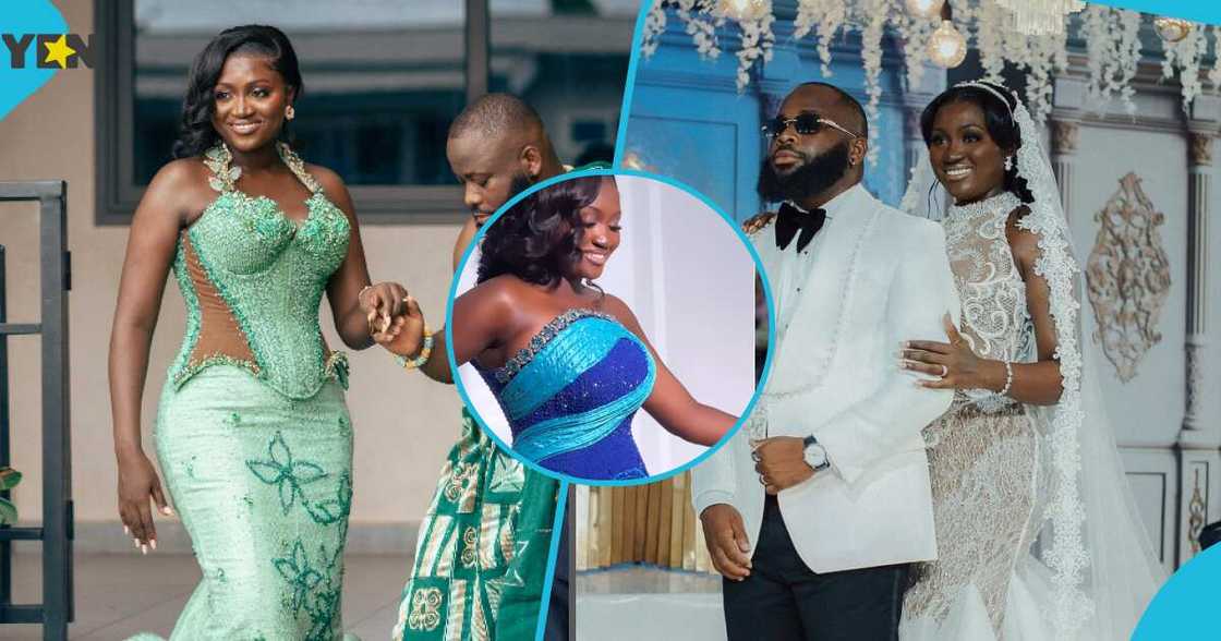 Ghanaian bride Linda and her husband Ghanaian bride Linda and her husband