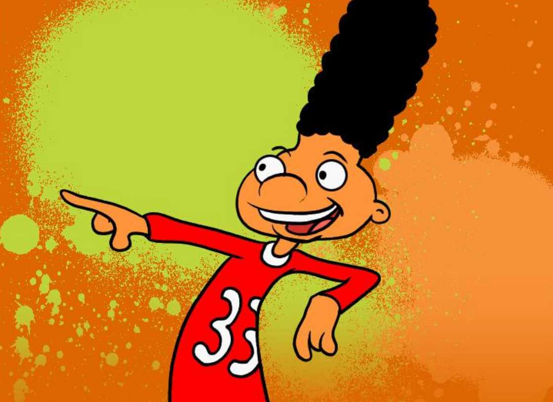 Gerald Johanssen is pointing out at something Gerald Johanssen is pointing out at something