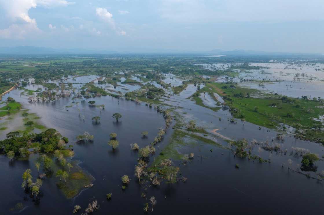 An aerial view of the flooding in the northern La Mojana region of Colombia An aerial view of the flooding in the northern La Mojana region of Colombia