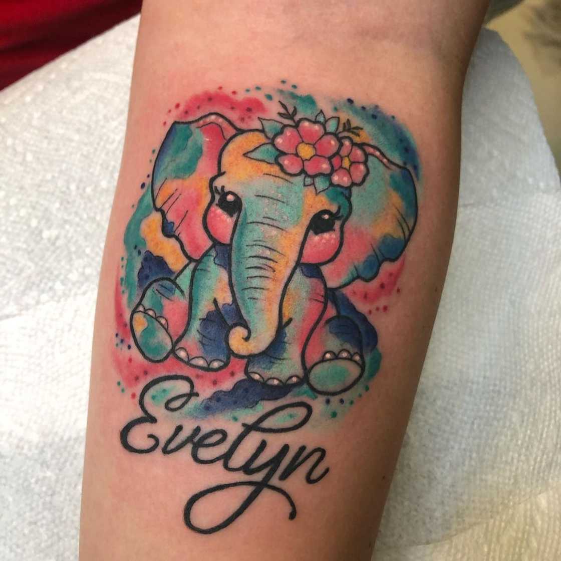 Elephant tattoo