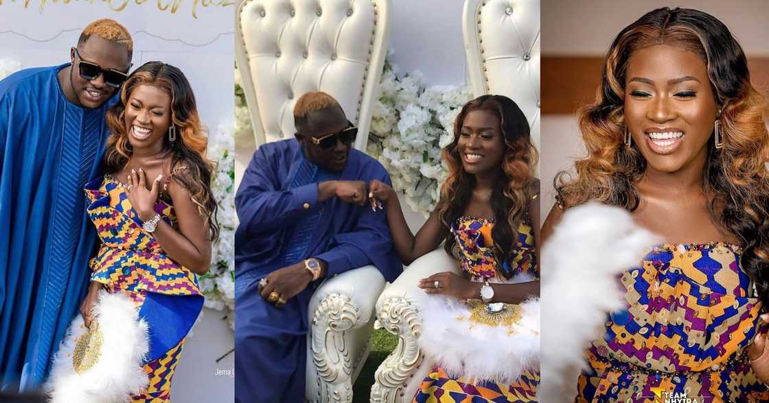 Medikal: Fella Makafui and Husband Attend Wedding Together; Fans say he Dressed Better than on his Engagement