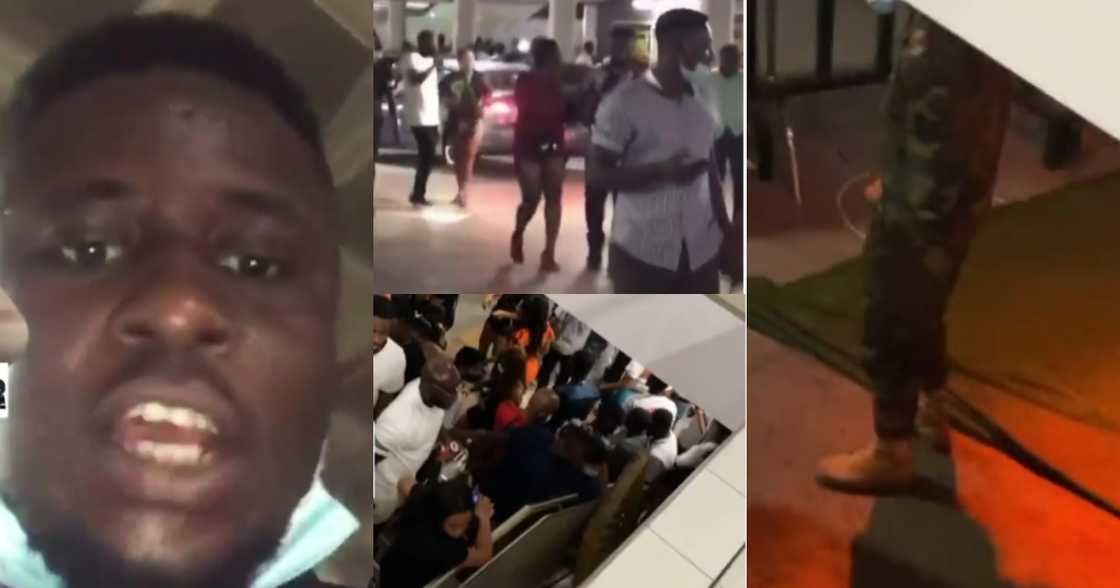 Confusion as police and military storm night club in Kumasi to scatter huge party (Videos) Confusion as police and military storm night club in Kumasi to scatter huge party (Videos)