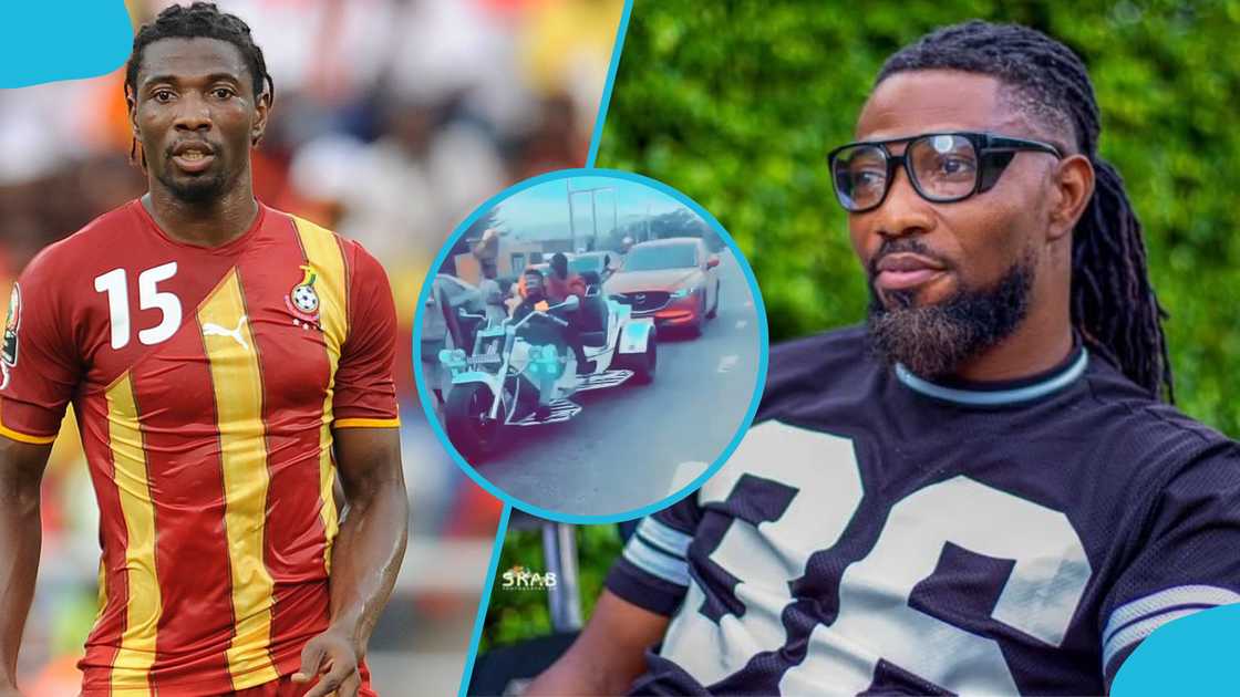 Ghana, Black Stars, TSG Hoffenheim, Isaac Vorsah trike motorcycle. Ghana, Black Stars, TSG Hoffenheim, Isaac Vorsah trike motorcycle.