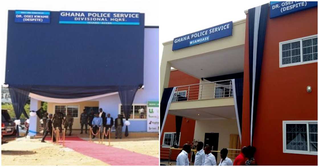 Kwame Despite builds police stations for security personnel in Ghana Kwame Despite builds police stations for security personnel in Ghana