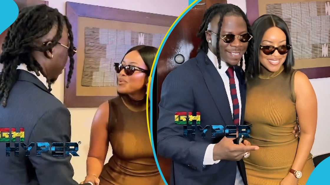 Joselyn Dumas, Stonebwoy, Stonebwoy Graduation Lunch, Joselyn Dumas surprises Stonebwoy, Joselyn Dumas congratulates Stonebwoy