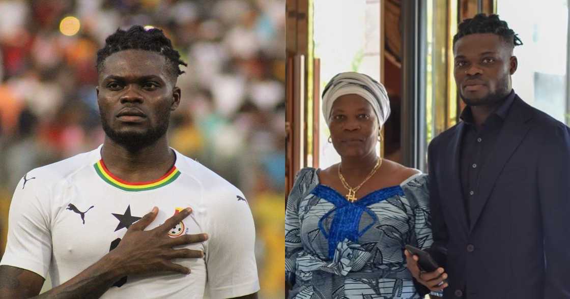 Photo of Thomas Partey and mom surfaces online Photo of Thomas Partey and mom surfaces online