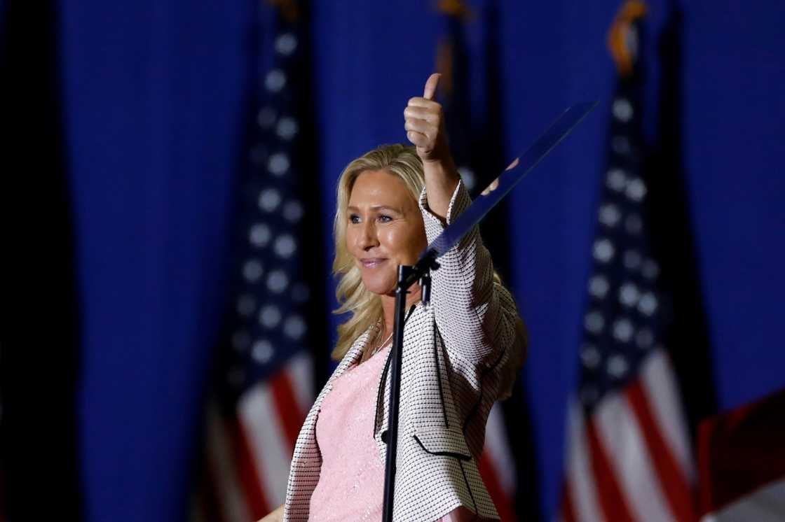 Far-right Republican Representative Marjorie Taylor Greene is expected to play a prominent role in Congress if the Republicans win next week's midterm elections Far-right Republican Representative Marjorie Taylor Greene is expected to play a prominent role in Congress if the Republicans win next week's midterm elections