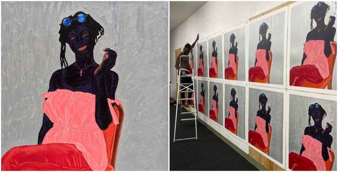 Latest artwork of Kwesi Botchway which sold for GH₵1.9m Latest artwork of Kwesi Botchway which sold for GH₵1.9m