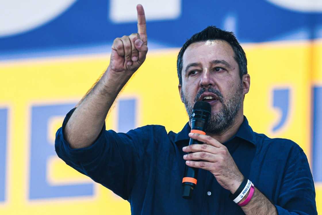 League party leader Matteo Salvini said Lampedusa island should not become "Europe's refugee camp" League party leader Matteo Salvini said Lampedusa island should not become "Europe's refugee camp"