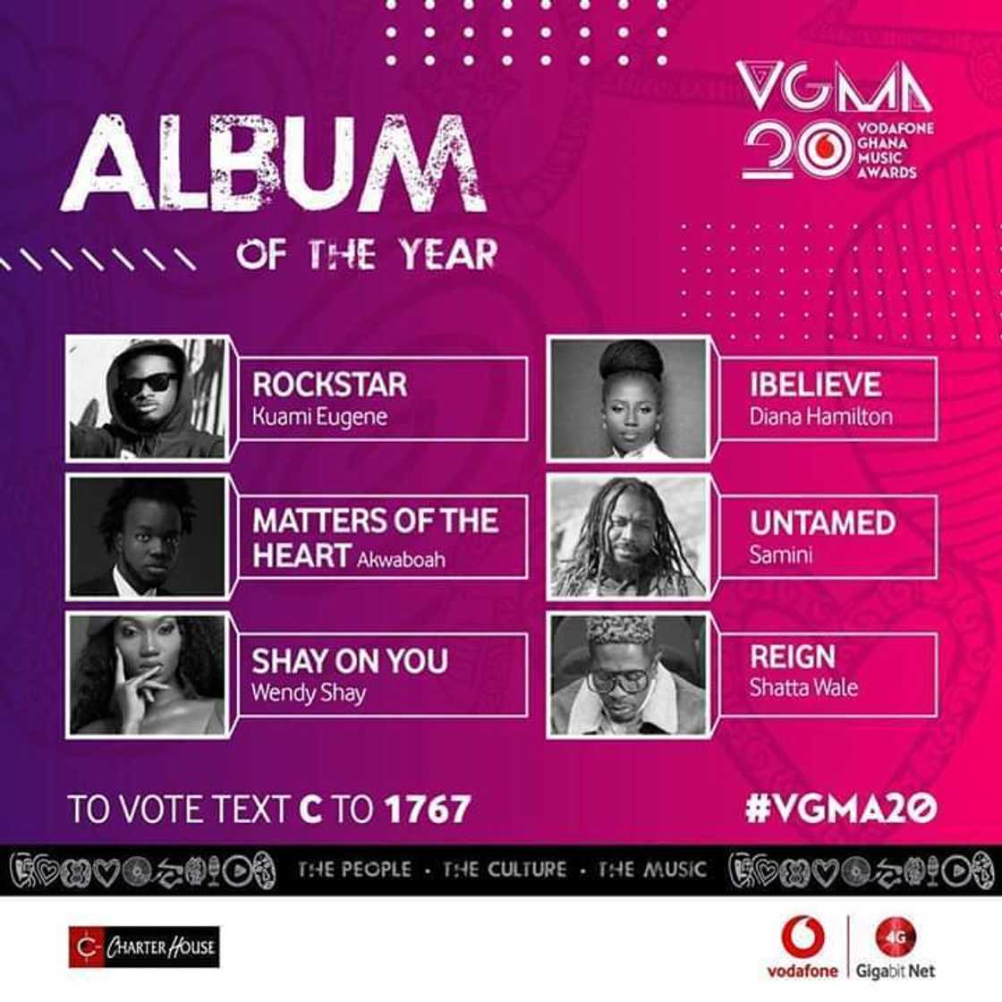 Full list of 2019 VGMA nominees Full list of 2019 VGMA nominees