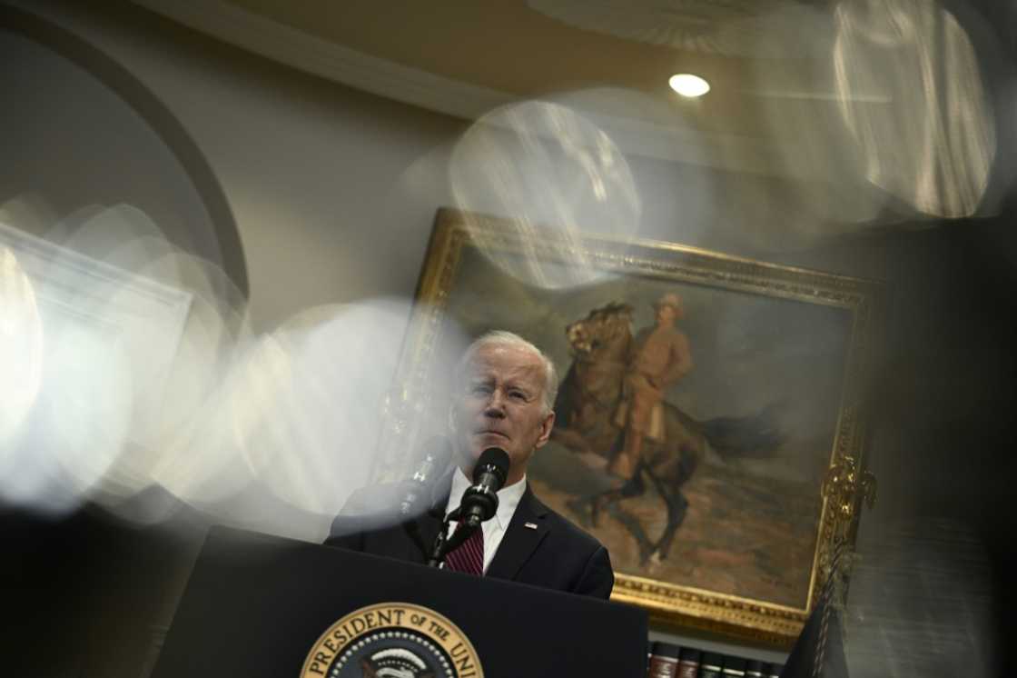 US President Joe Biden said he is considering the 14th Amendment option to avert a debt limit crisis, but conceded it had limitations US President Joe Biden said he is considering the 14th Amendment option to avert a debt limit crisis, but conceded it had limitations