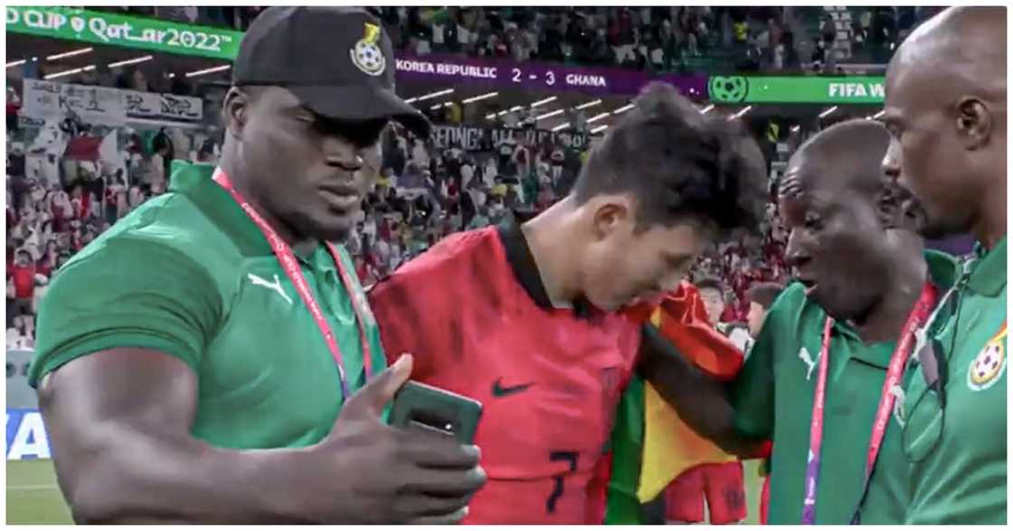 South Korea's Son Crying After Ghana's Match