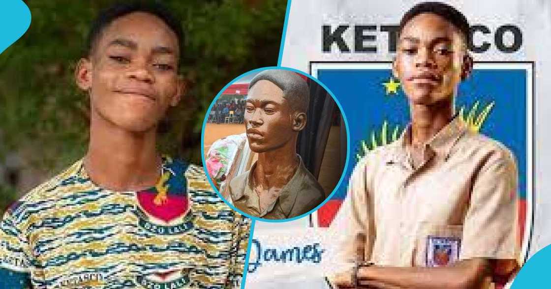 James Lutterodt: KETASCO Erects Statue In Honour Of Late NSMQ Star, Photos Move Peeps To Tears