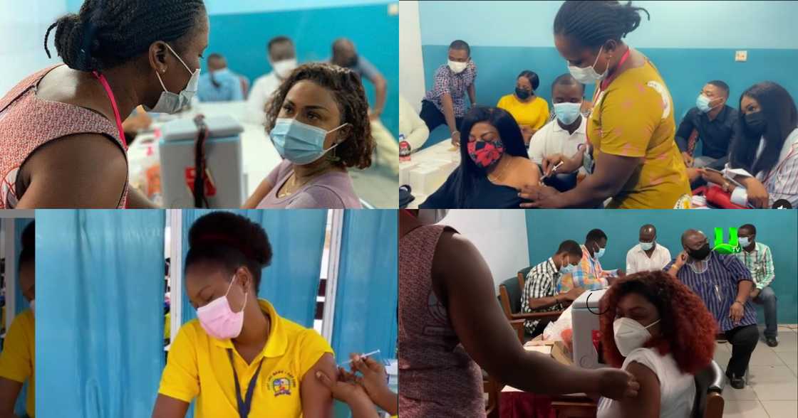 McBrown, Nana Aba, Afia Schwar, Yvonne Nelson, Other Stars Take COVID-19 Vaccine (Videos, Photos)